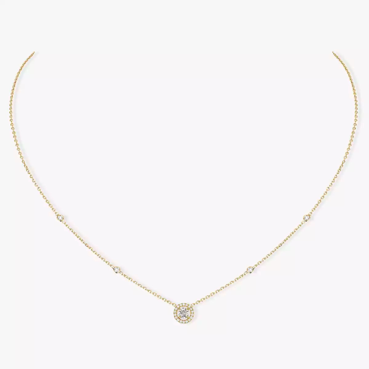 [LUXORA]Diamond Necklace 0,20ct Brilliant Shape Joy