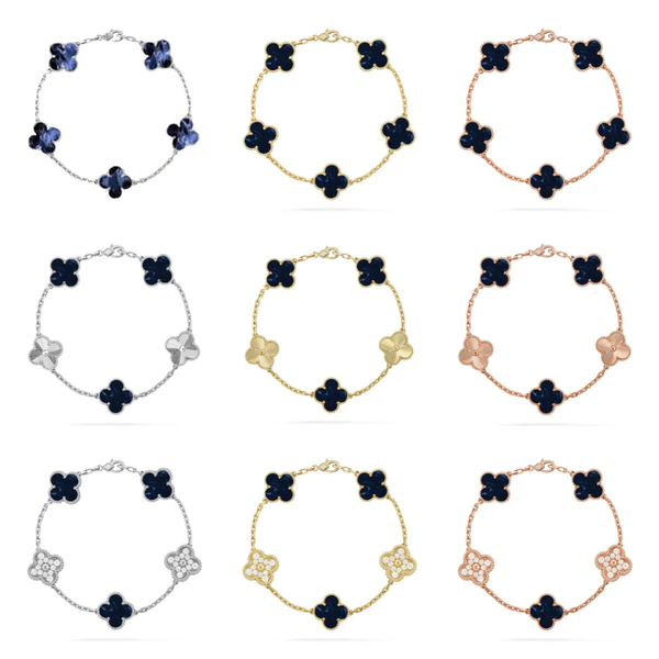[LUXORA]CLOVER 5 MOTIF PIETERSITE BRACELET COLLECTION
