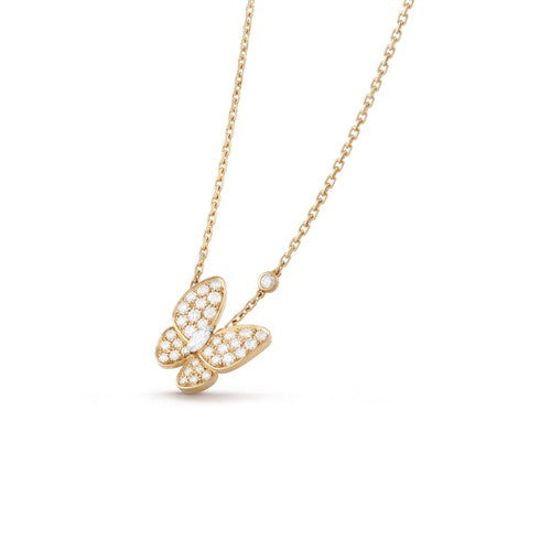 [LUXORA]BUTTERFLY DIAMOND NECKLACE