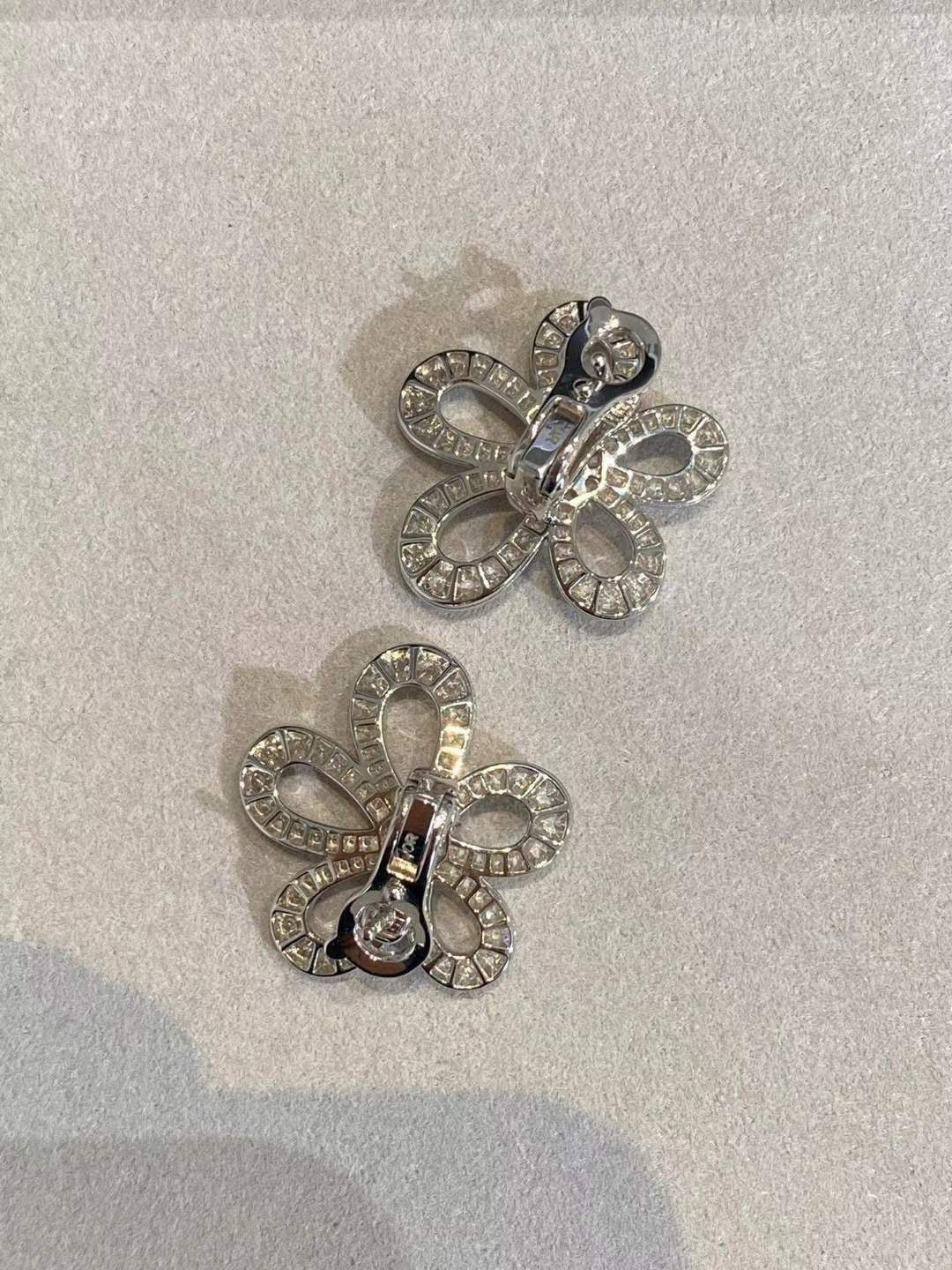 [LUXORA]FLOWERLACE EARRINGS FULL DIAMONDS