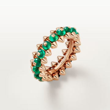 [LUXORA]CLASH ELEGANT ROSE GOLD RING FEATURING NATURAL AGATE