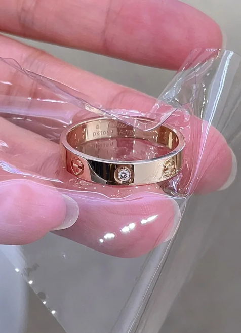 [LUXORA]LOVE RING 4MM 1 DIAMOND