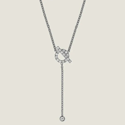 [LUXORA]FINESSE SILVER DIAMOND NECKLACE