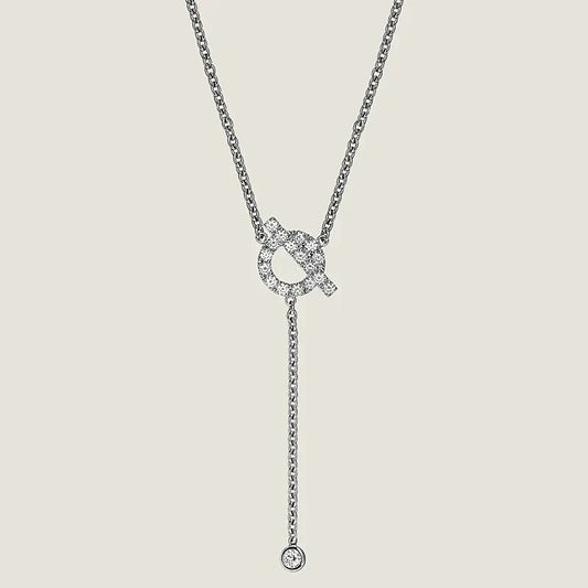 [LUXORA]FINESSE SILVER DIAMOND NECKLACE