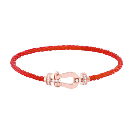 [LUXORA]FORCE 10 HALF DIAMOND PINK GOLD RED CORDERI LARGE AND MEDIUM MODEL