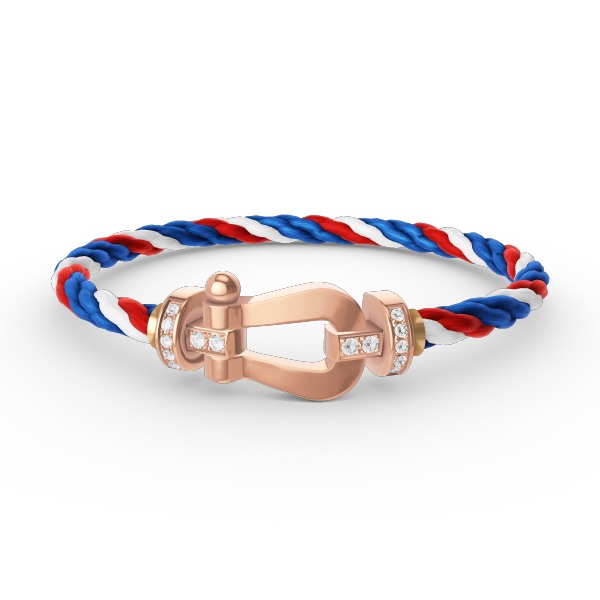 [LUXORA]FORCE LARGE HORSESHOE HALF DIAMOND BRACELET ROSE GOLD