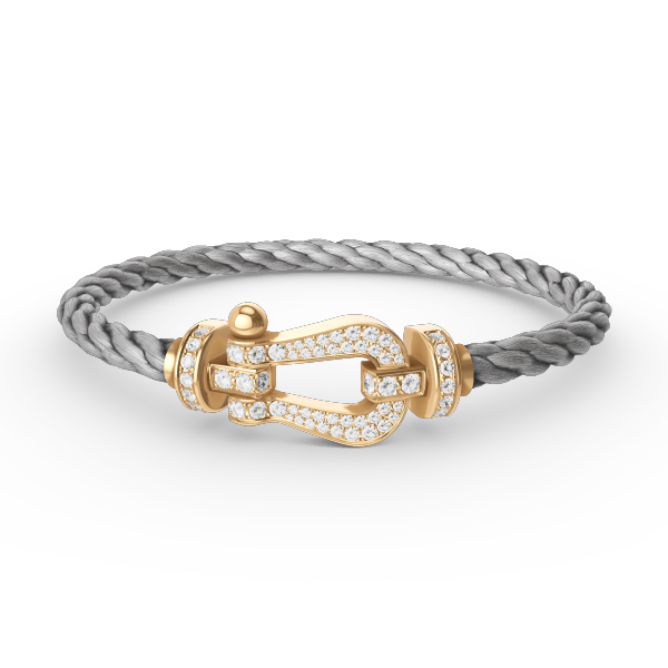 [LUXORA]FORCE LARGE HORSESHOE FULL DIAMOND BRACELET GOLD