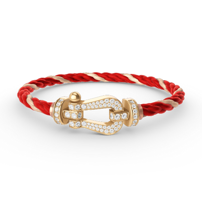 [LUXORA]FORCE LARGE HORSESHOE FULL DIAMOND BRACELET GOLD