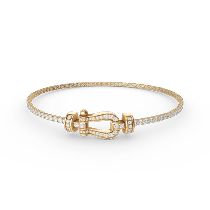 [LUXORA]FORCE  HORSESHOE  DIAMOND TENNIS BRACELET
