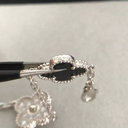 [LUXORA] CLOVER 5 MOTIF ONYXS BRACELET COLLECTION