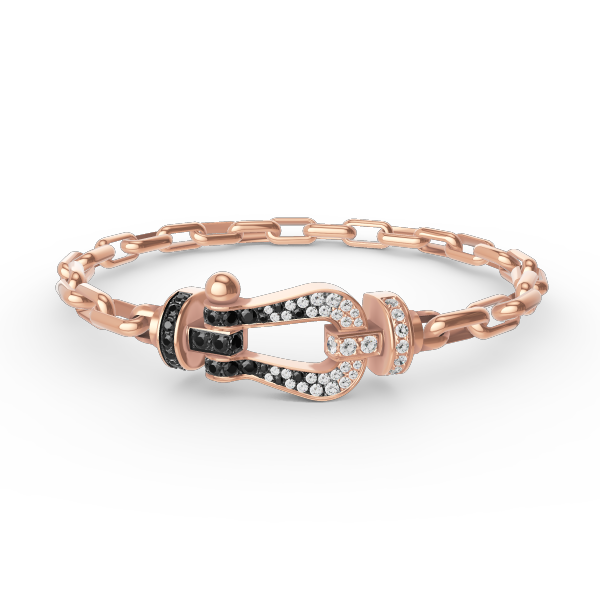 [LUXORA]FORCE LARGE HORSESHOE CLASP  METAL BRACELET
