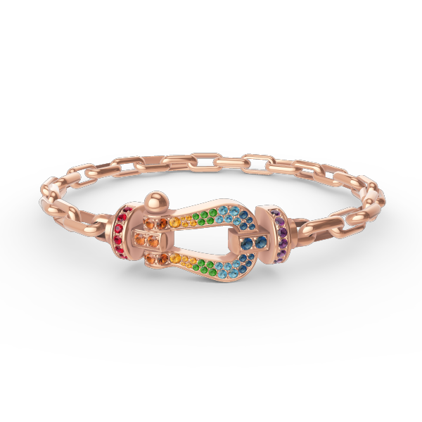 [LUXORA]FORCE LARGE HORSESHOE CLASP  METAL BRACELET