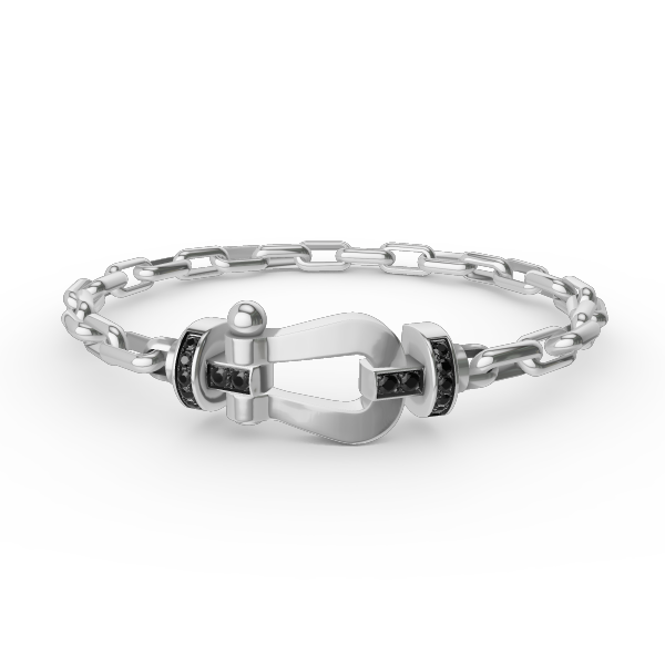 [LUXORA]FORCE LARGE HORSESHOE CLASP  METAL BRACELET