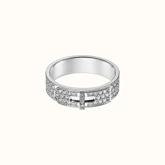 [LUXORA]KELLY SILVER DIAMOND RING