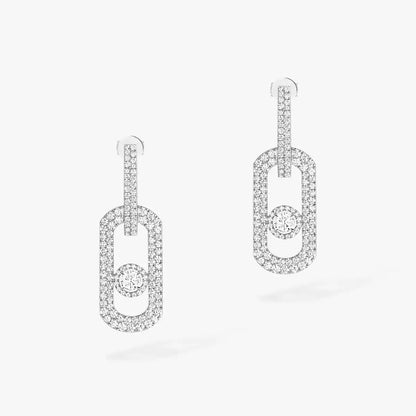 [LUXORA]So Move XL Pave_-Set Diamond Pendant Earrings