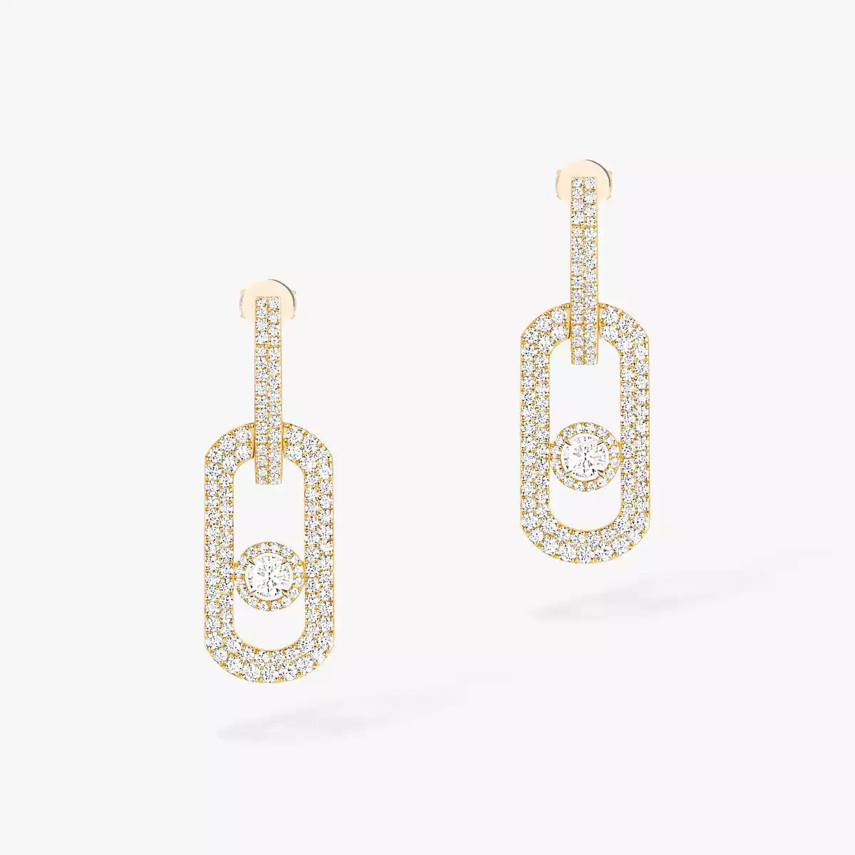 [LUXORA]So Move XL Pave_-Set Diamond Pendant Earrings