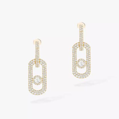 [LUXORA]So Move XL Pave_-Set Diamond Pendant Earrings