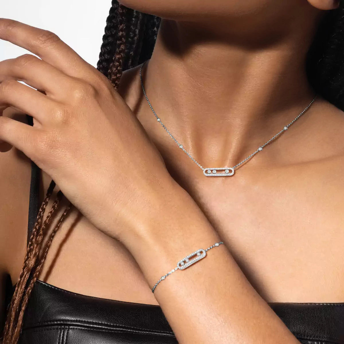 [LUXORA]Pavé Baby Move Diamond Bracelet