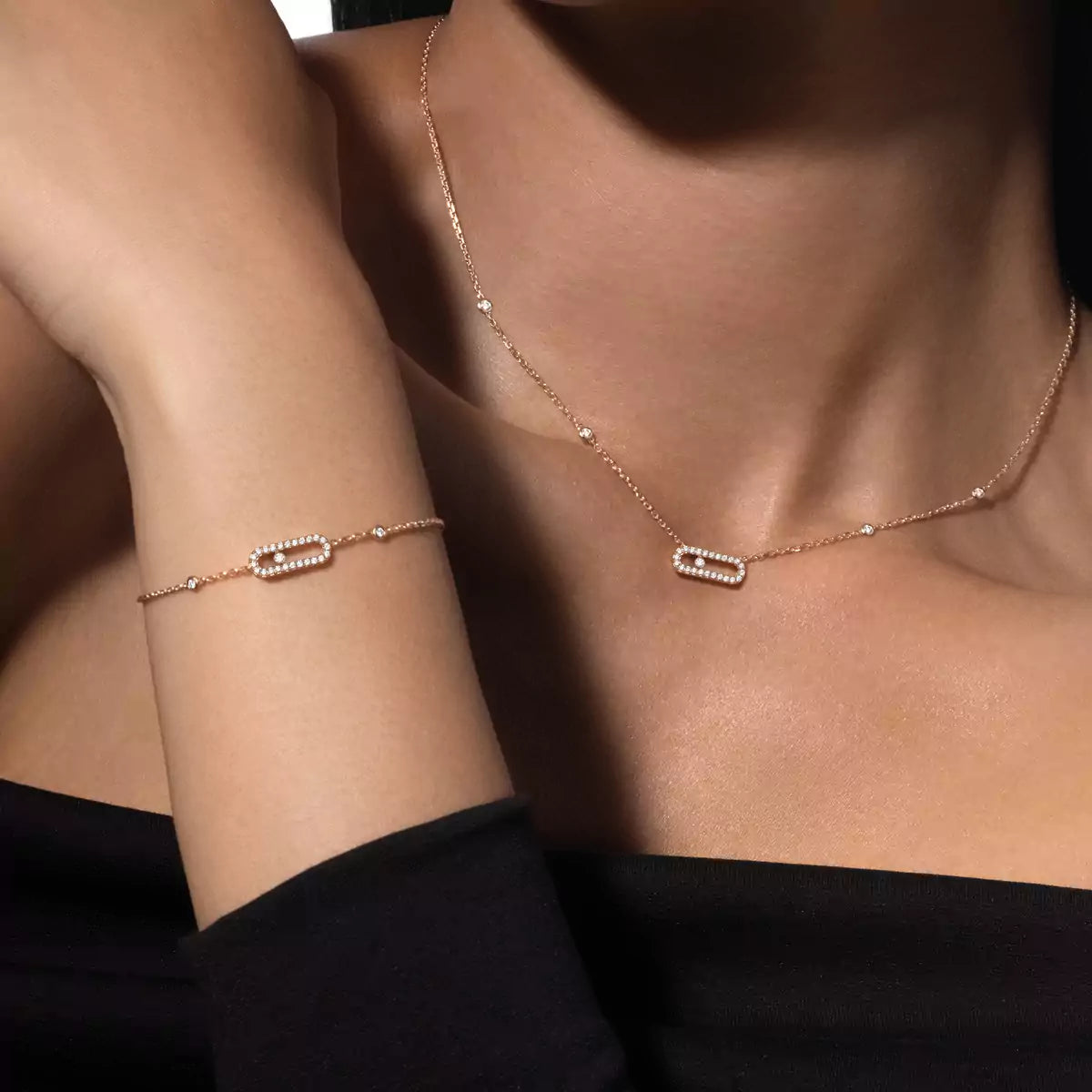 [LUXORA]Diamond Necklace Move Uno