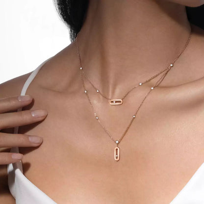 [LUXORA] Move Uno Diamond Necklace