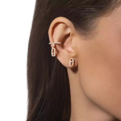 [LUXORA]Move Uno Diamond Stud Earrings