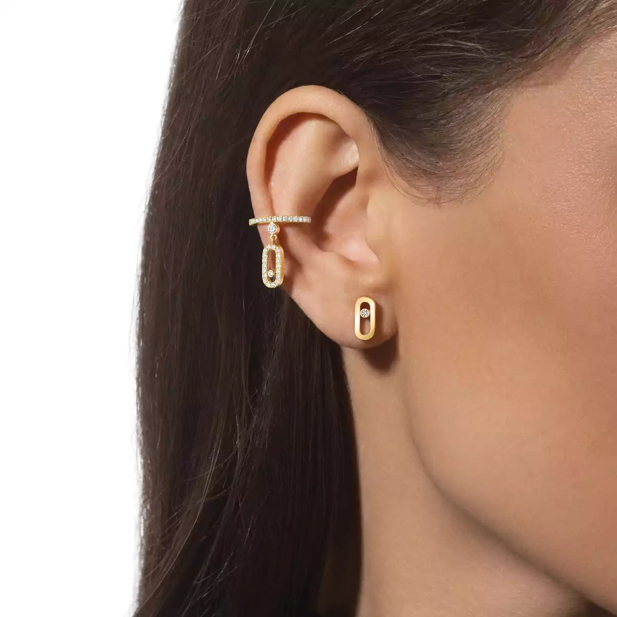[LUXORA]Move Uno Diamond Stud Earrings