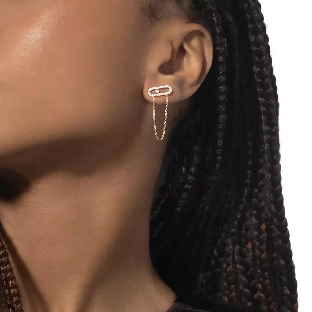 [LUXORA]Move Uno Diamond Earrings
