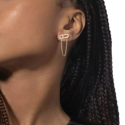 [LUXORA]Move Uno Diamond Earrings