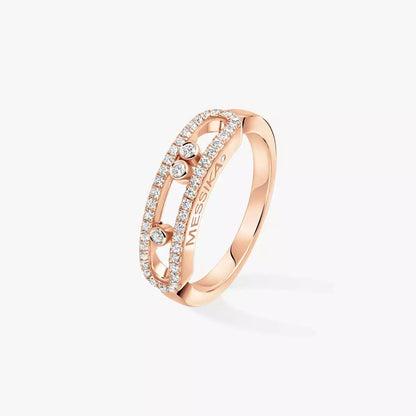 [LUXORA] Baby Move Gold Diamond Pave_ Ring