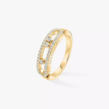 [LUXORA] Baby Move Gold Diamond Pave_ Ring