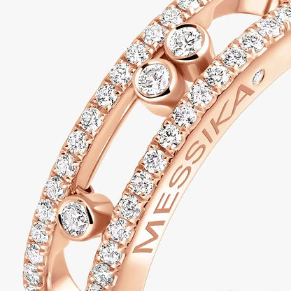 [LUXORA] Baby Move Gold Diamond Pave_ Ring