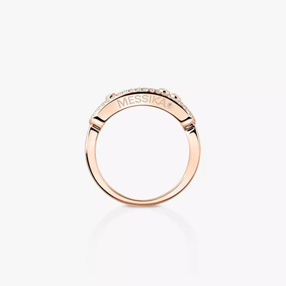 [LUXORA] Baby Move Gold Diamond Pave_ Ring