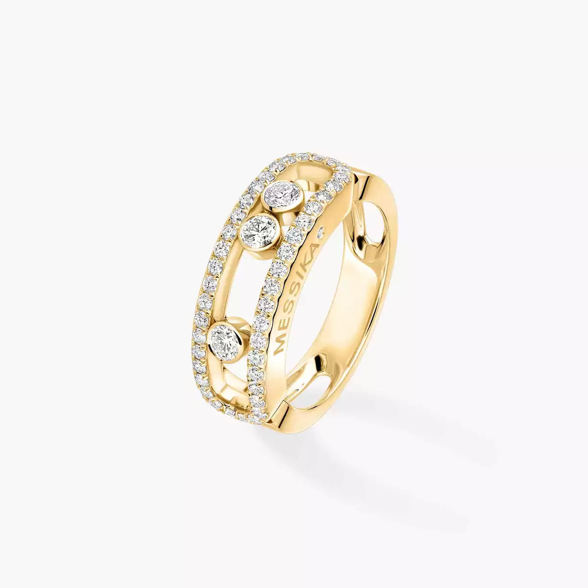 [LUXORA] Move Gold Diamond Pave_ Ring