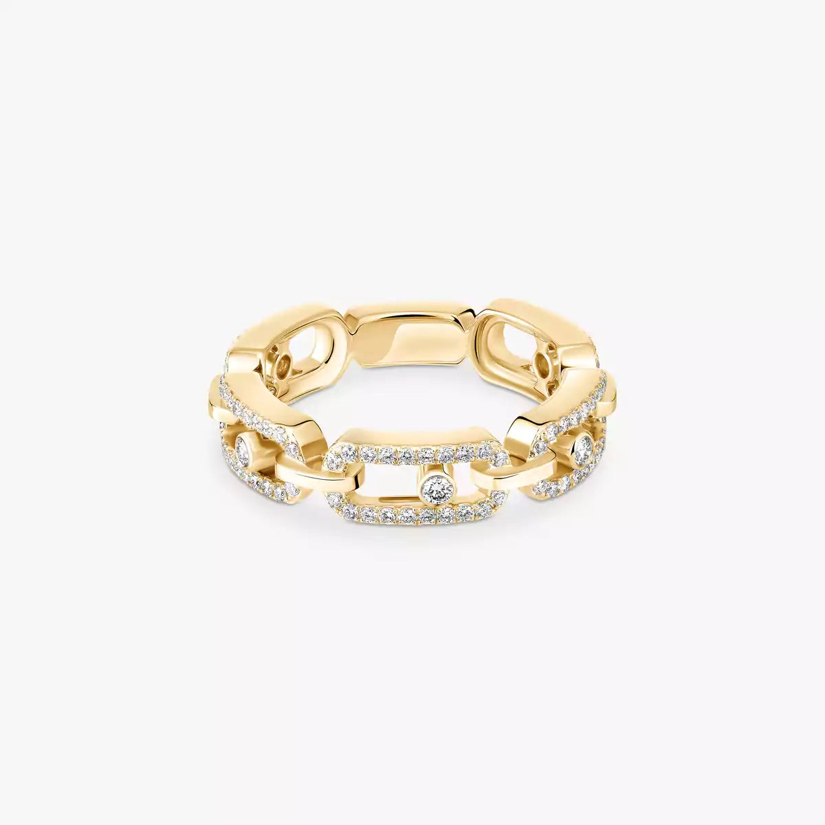[LUXORA]Move Link Pave_-Set Diamond Ring in Gold