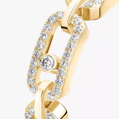 [LUXORA]Move Link Pave_-Set Diamond Ring in Gold