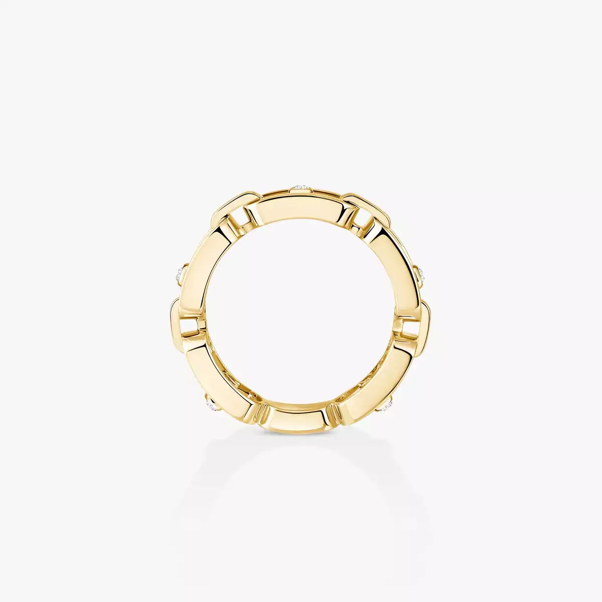 [LUXORA]Move Link Pave_-Set Diamond Ring in Gold