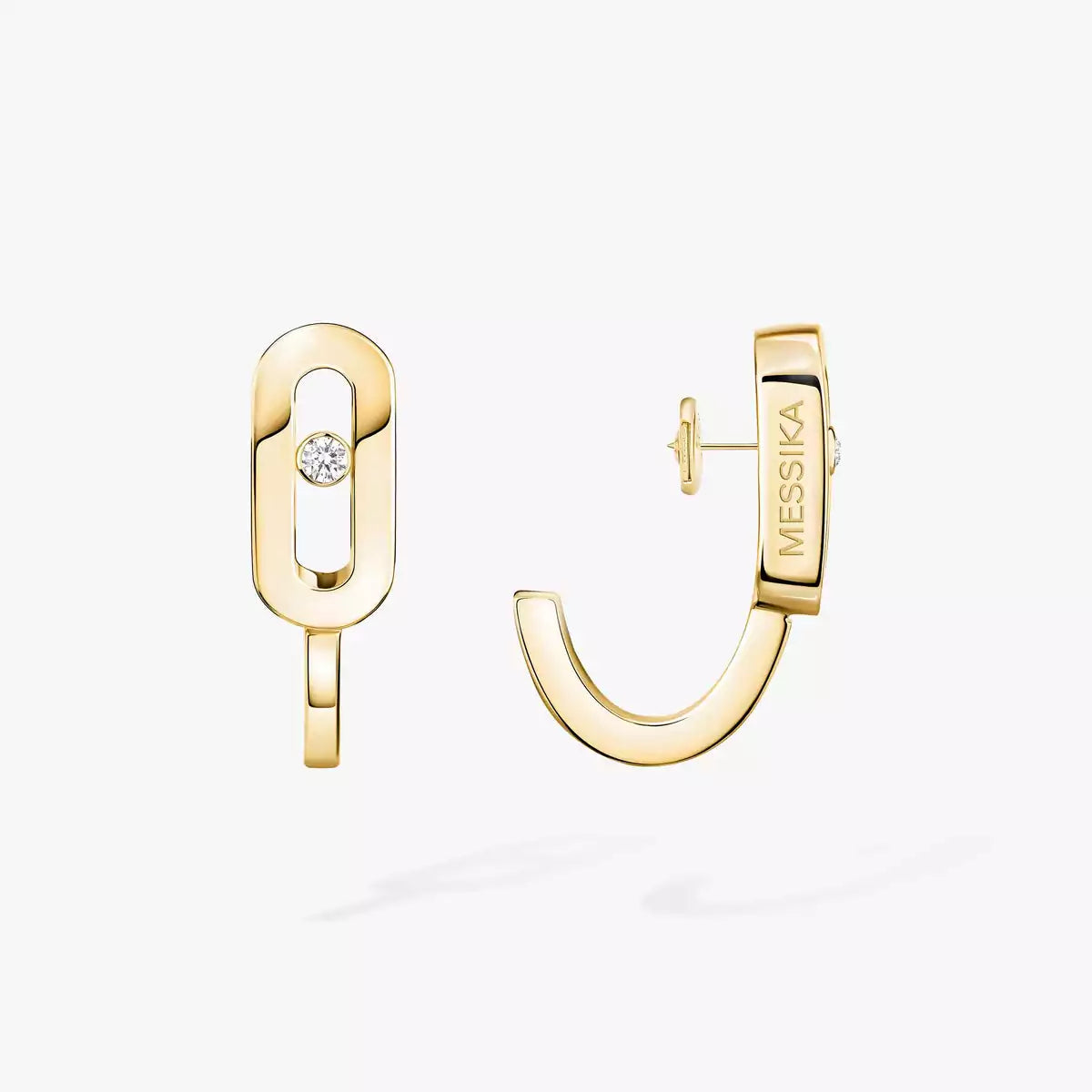[LUXORA]Diamond Mini Hoop Earrings Move Classique