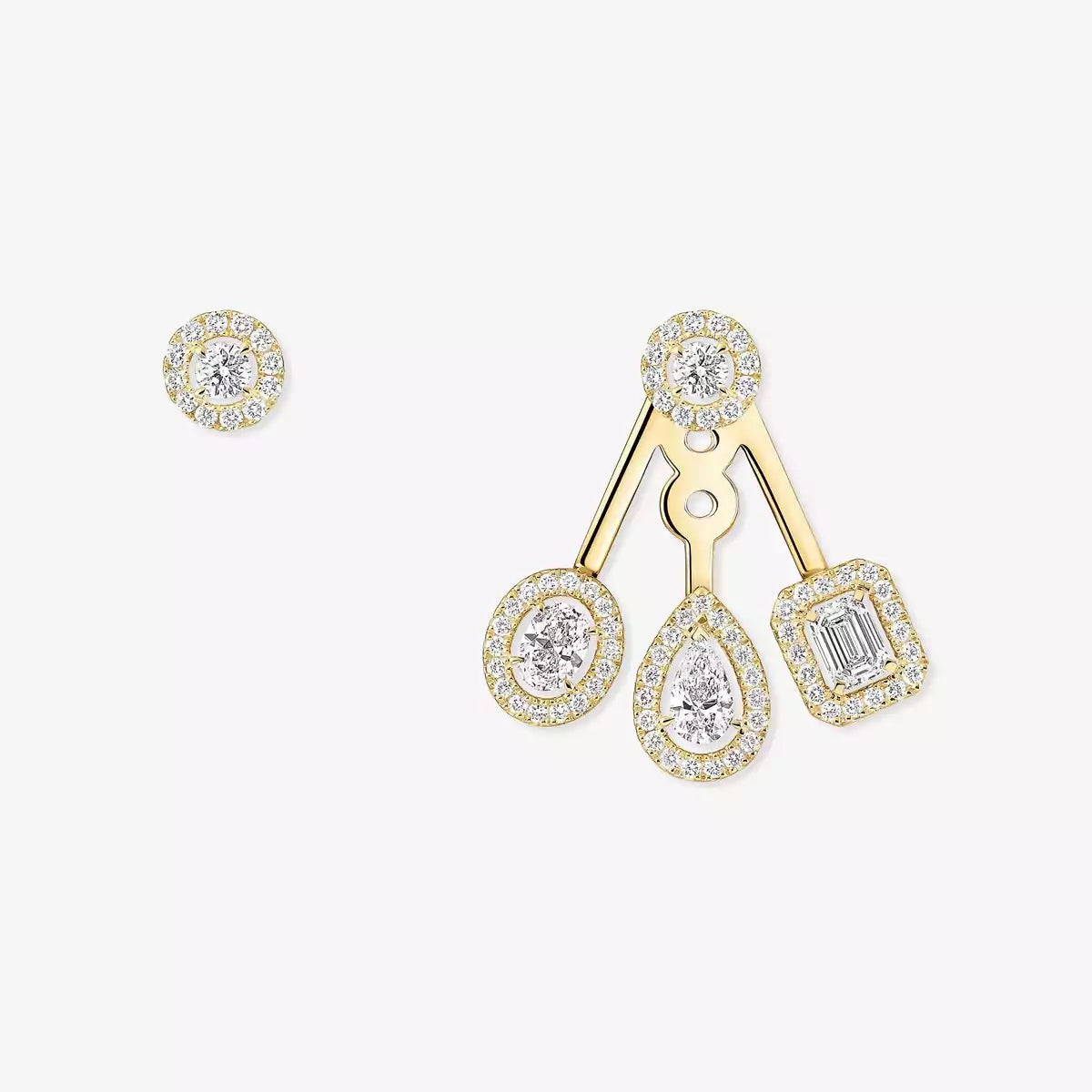 [LUXORA] My Twin Trio  Diamond Earrings