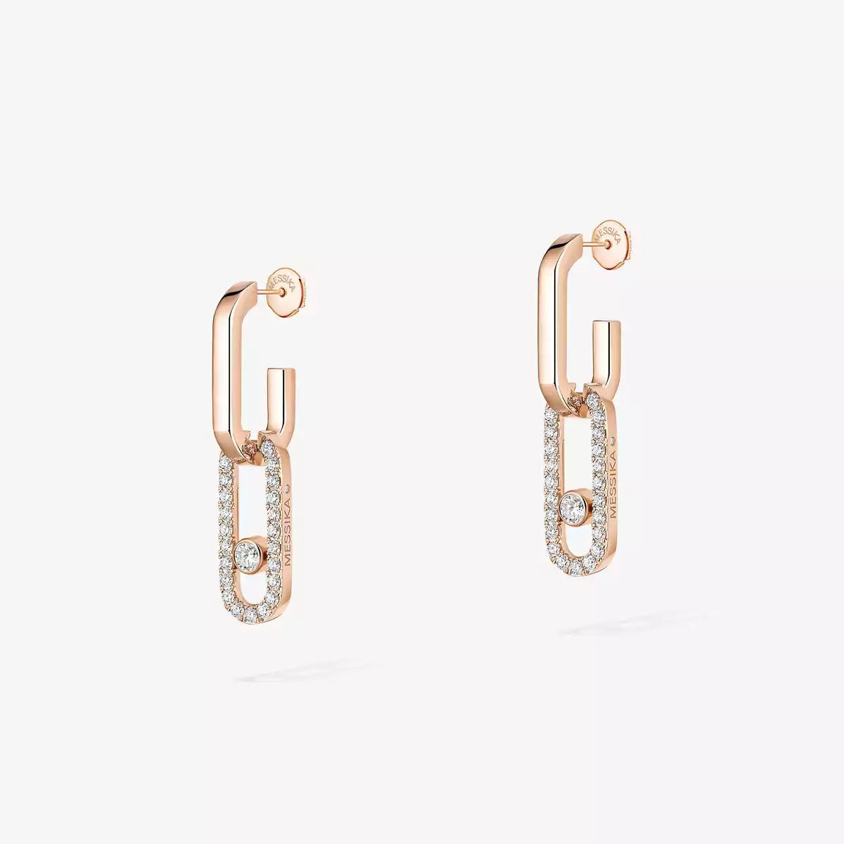 [LUXORA]Move Link Diamond Earrings