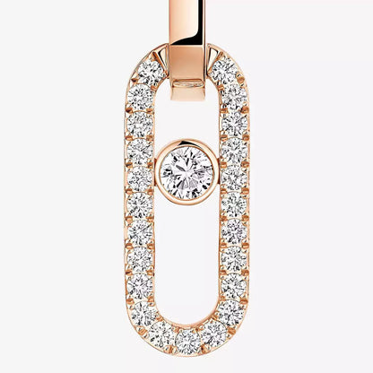 [LUXORA]Move Link Diamond Earrings