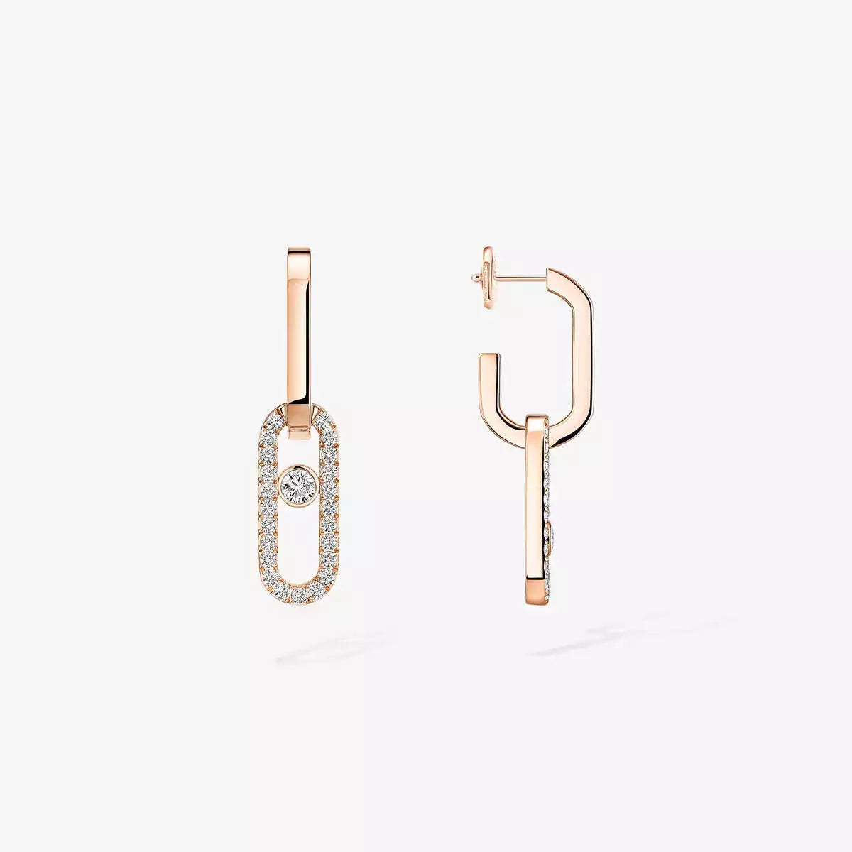 [LUXORA]Move Link Diamond Earrings