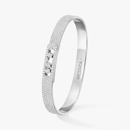 [LUXORA]Move Noa Full Pavé Diamond Bangle Bracelet