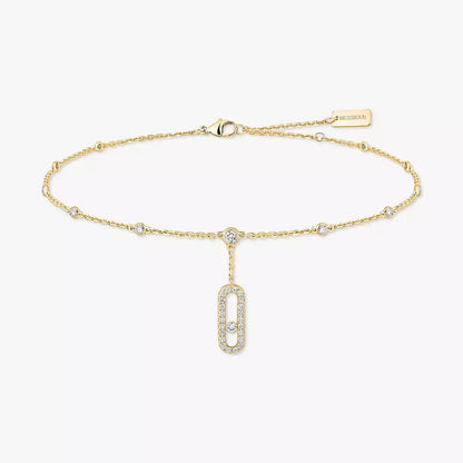 [LUXORA] Move Uno pavé ankle bracelet