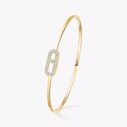 [LUXORA]Move Uno pavé flex bangle medium