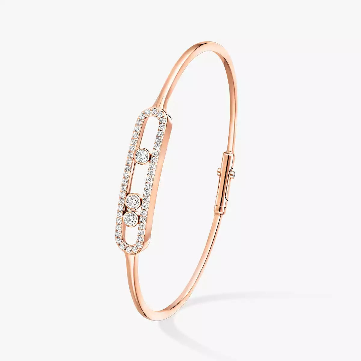 [LUXORA]Move Pavé Diamond Bangle Bracelet M