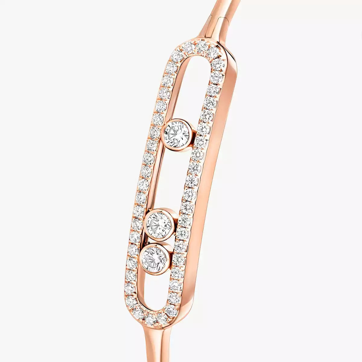 [LUXORA]Move Pavé Diamond Bangle Bracelet M