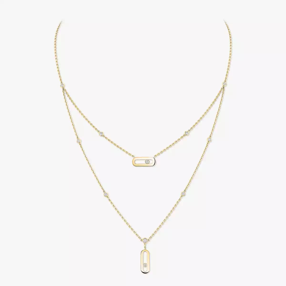 [LUXORA] Move Uno Diamond Necklace