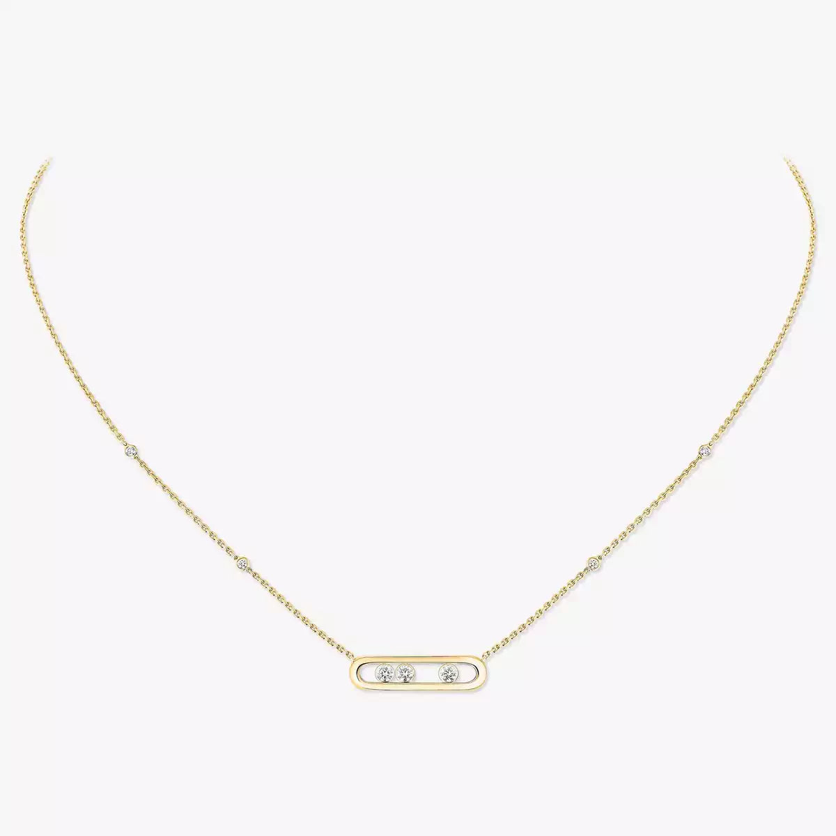 [LUXORA] Baby Move Gold Diamond Necklace