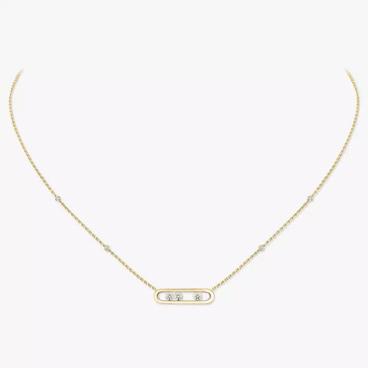[LUXORA] Baby Move Gold Diamond Necklace