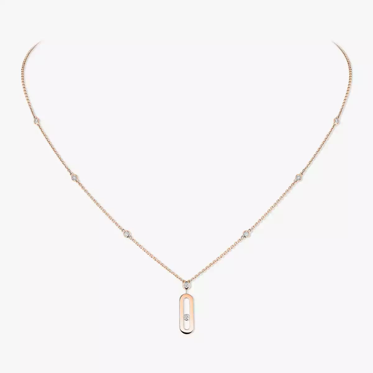 [LUXORA] Move Uno Gold Diamond Long Necklace